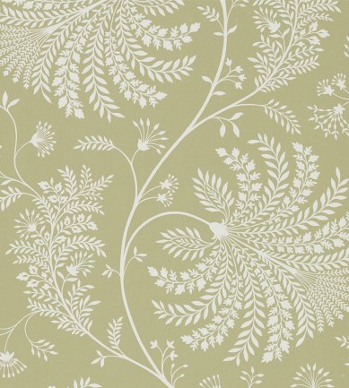 Sanderson Mapperton Garden Green / Cream tapéta - Paisley Home