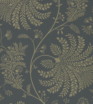 Sanderson Mapperton Graphite / Gilver tapéta - Paisley Home