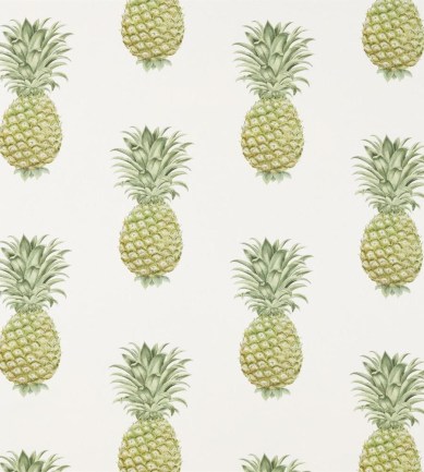 Sanderson Pineapple Royale Garden Green textil - Paisley Home