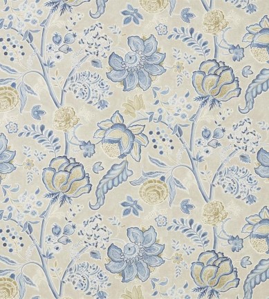 Sanderson Shalimar China Blue/Linen textil - Paisley Home