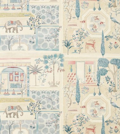 Sanderson Sultan's Garden Ruby/Teal textil - Paisley Home