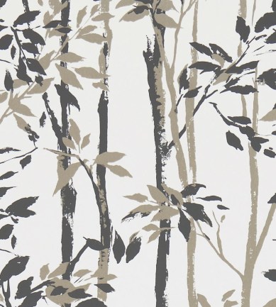 Sanderson Beechgrove Charcoal/Gilver tapéta - Paisley Home