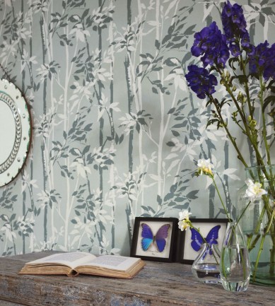 Sanderson Beechgrove Green/Ivory tapéta - Paisley Home