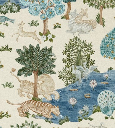 Sanderson Pamir Garden Cream-Nettle tapéta