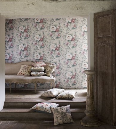 Sanderson Giselle Dove/Pink tapéta - Paisley Home