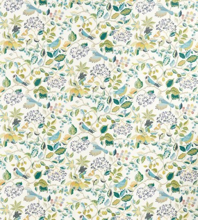 Sanderson Birds And Berries Southwold Blue textil