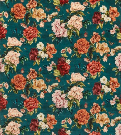 Sanderson Summer Peony Newby Green textil