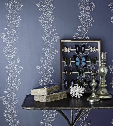 Sanderson Sparkle Coral Copper, Linen tapéta - Paisley Home
