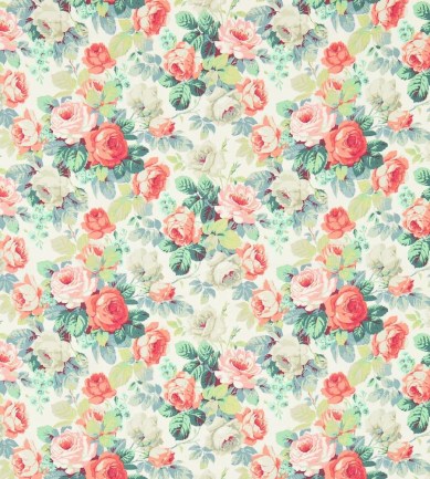 Sanderson Chelsea Coral/Emerald textil - Paisley Home