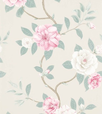 Sanderson Christabel Rose/Pewter tapéta - Paisley Home