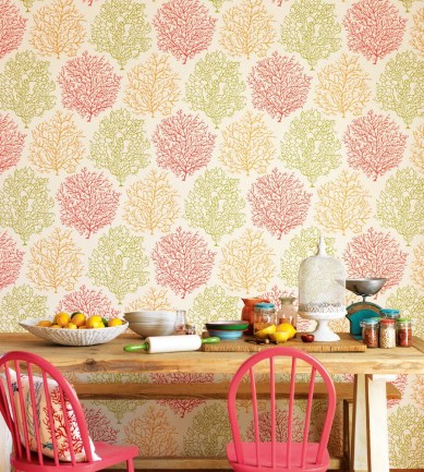 Sanderson Coral Reef Amber/Russet tapéta - Paisley Home