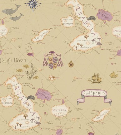 Sanderson Galapagos Spice tapéta - Paisley Home