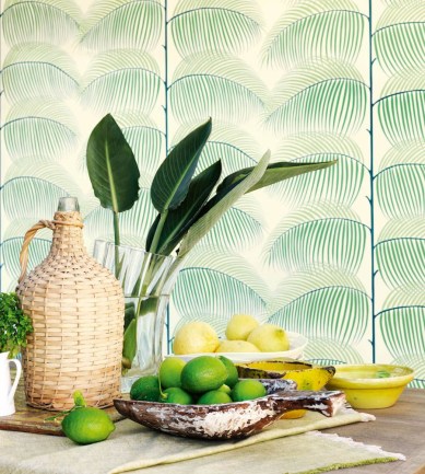 Sanderson Manila Green/Ivory tapéta - Paisley Home