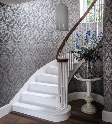 Sanderson Riverside Damask Mole/Copper tapéta - Paisley Home