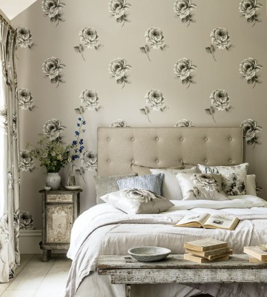 Sanderson Rosa Chalk tapéta - Paisley Home