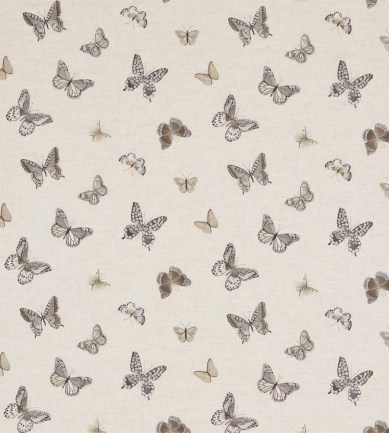 Sanderson Butterfly Embroidery Charcoal/Walnut textil - Paisley Home