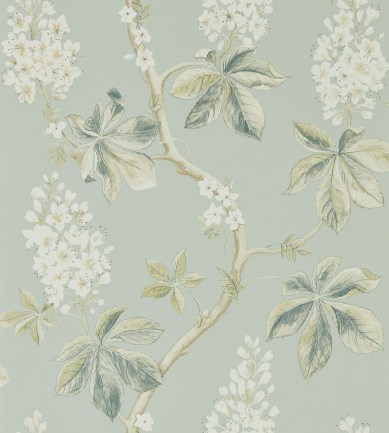 Sanderson Chestnut Tree Grey Blue/Sage tapéta - Paisley Home