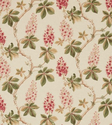 Sanderson Chestnut Tree Coral/Bayleaf textil - Paisley Home
