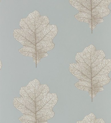 Sanderson Oak Filigree Grey Blue/Silver tapéta - Paisley Home