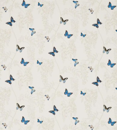 Sanderson Wisteria & Butterfly Cobalt/Chalk textil - Paisley Home
