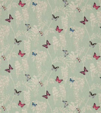 Sanderson Wisteria & Butterfly Seaspray/Multi textil - Paisley Home