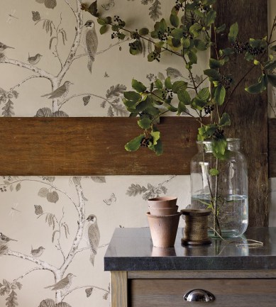 Sanderson Woodland Chorus Cream/Multi tapéta - Paisley Home