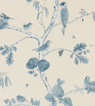 Sanderson Woodland Chorus Indigo/Ecru tapéta - Paisley Home