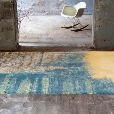 Serge Lesage Estampe Bleu Jaune szőnyeg - Paisley Home