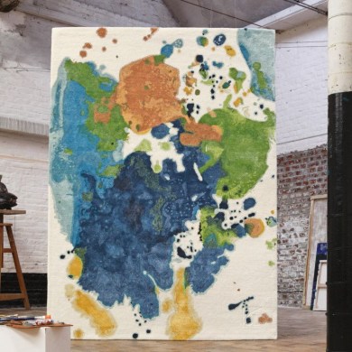 Serge Lesage Mask Bleu/Vert szőnyeg - Paisley Home