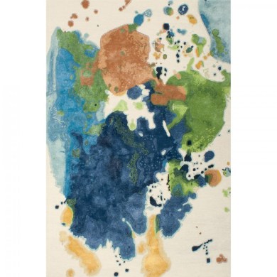 Serge Lesage Mask Bleu/Vert szőnyeg - Paisley Home