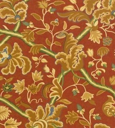 Thibaut Denmark Red and Cream 839T6032  tapéta - Paisley Home