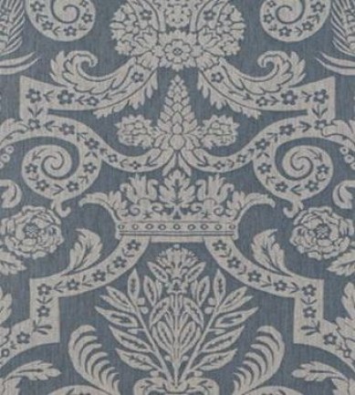 Thibaut Harvard Damask Pearl on Slate Blue 839T6029  tapéta - Paisley Home
