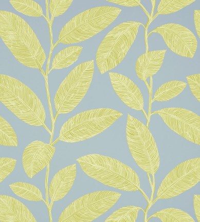 Thibaut Komodo Leaves Green and Blue tapéta - Paisley Home