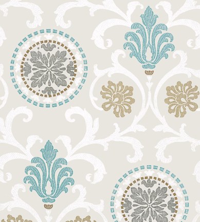 Thibaut Banyan Aqua tapéta - Paisley Home