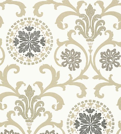 Thibaut Banyan Grey and Neutral tapéta - Paisley Home