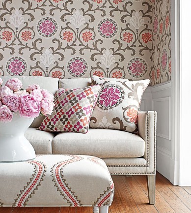 Thibaut Banyan Navy tapéta - Paisley Home