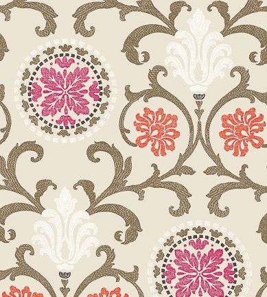 Thibaut Banyan Fuchsia and Coral tapéta - Paisley Home