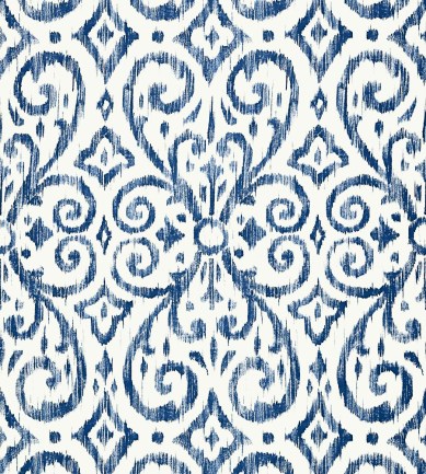 Thibaut Patara Ikat Navy tapéta - Paisley Home