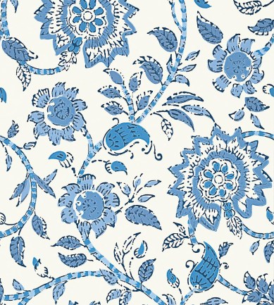 Thibaut Sevita Blue and White tapéta - Paisley Home