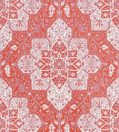 Thibaut Tarragon Coral tapéta - Paisley Home