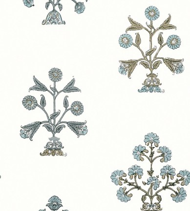 Thibaut Indian Flower Spa Blue tapéta