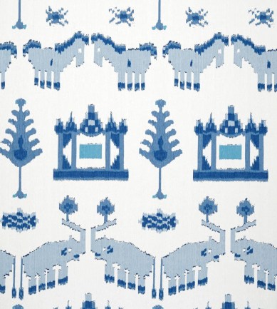 Thibaut Kingdom Parade Blue and White tapéta