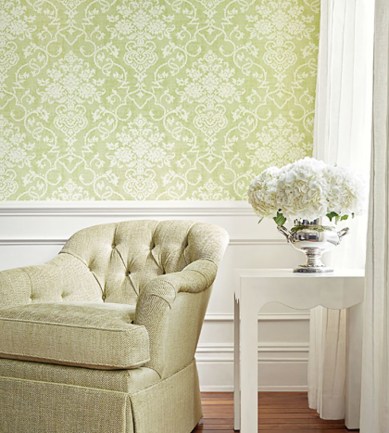 Thibaut Alicia Metallic Silver tapéta - Paisley Home