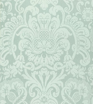Thibaut Dorian Damask Aqua tapéta - Paisley Home