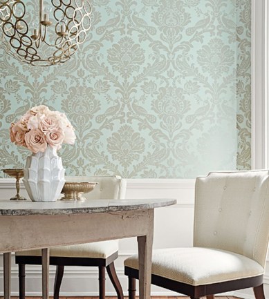 Thibaut Passaro Damask Navy tapéta - Paisley Home