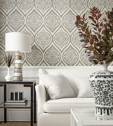 Thibaut Tangiers Beige tapéta - Paisley Home