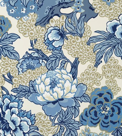 Thibaut Honshu Blue and Beige tapéta