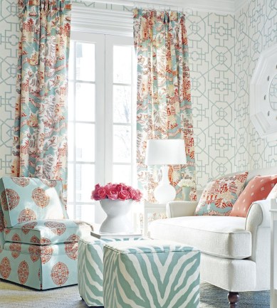 Thibaut Bamboo Lattice Yellow tapéta - Paisley Home