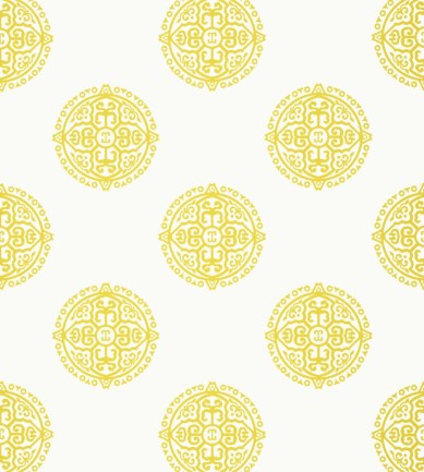 Thibaut Halie Circle Yellow tapéta - Paisley Home