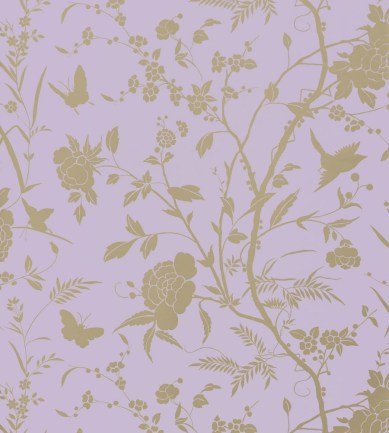 Thibaut Liang Lavender with Metallic Gold tapéta - Paisley Home